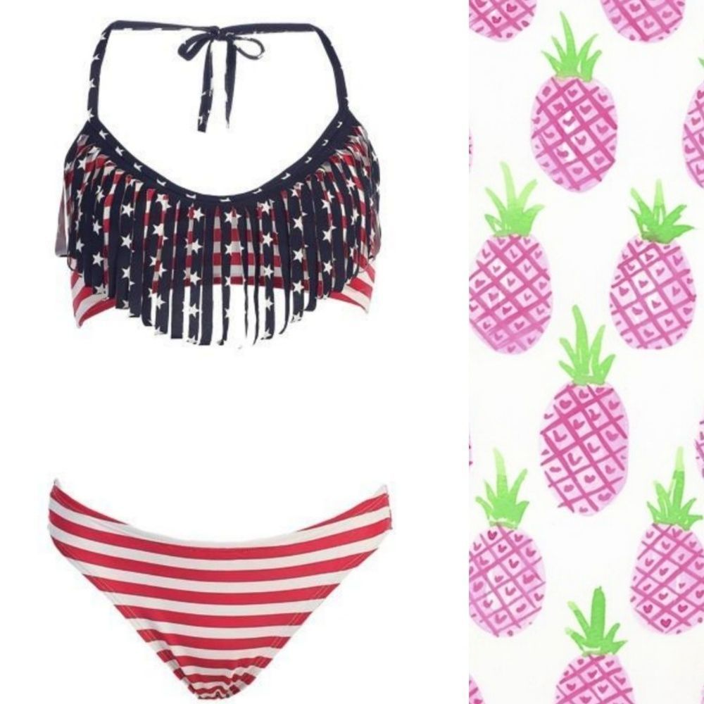 Marina West Fringe Flag Bikini